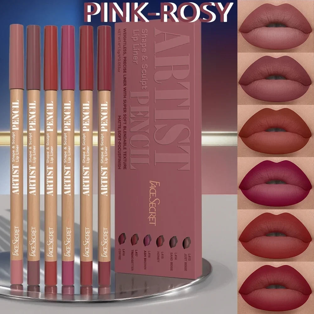 Nude Matte Lip Liner Set