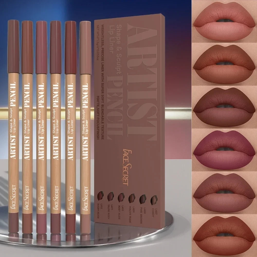 Nude Matte Lip Liner Set